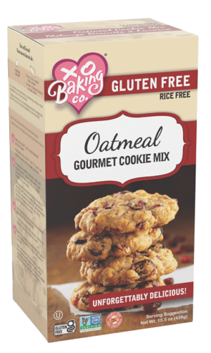 Xo Baking Co Gluten Free Rice Free Oat Meal Cookie Mix