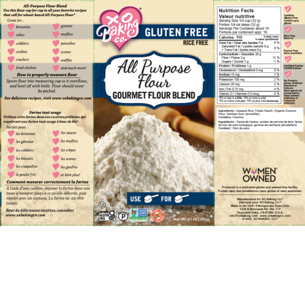 Gluten-Free All-Purpose Flour by XO Baking Co Ingredients