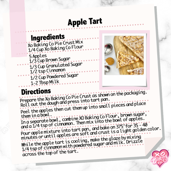 Apple Tart Recipe From XO Baking Company