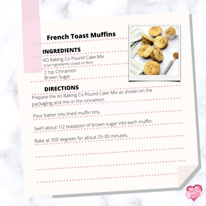 French Toast Muffins Recipe by XO Baking CO