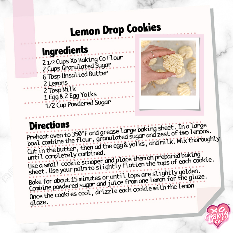 Lemon Drop Cookies Making Instructions and Ingredients