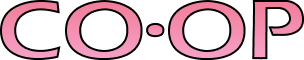 Co Op Logo in Pink on Transparent Background