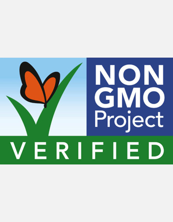 Non-GMO Project Verified Symbol in White Background