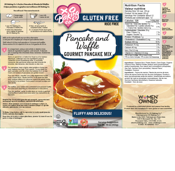 Pancake and Waffle Mix usage and ingredients details