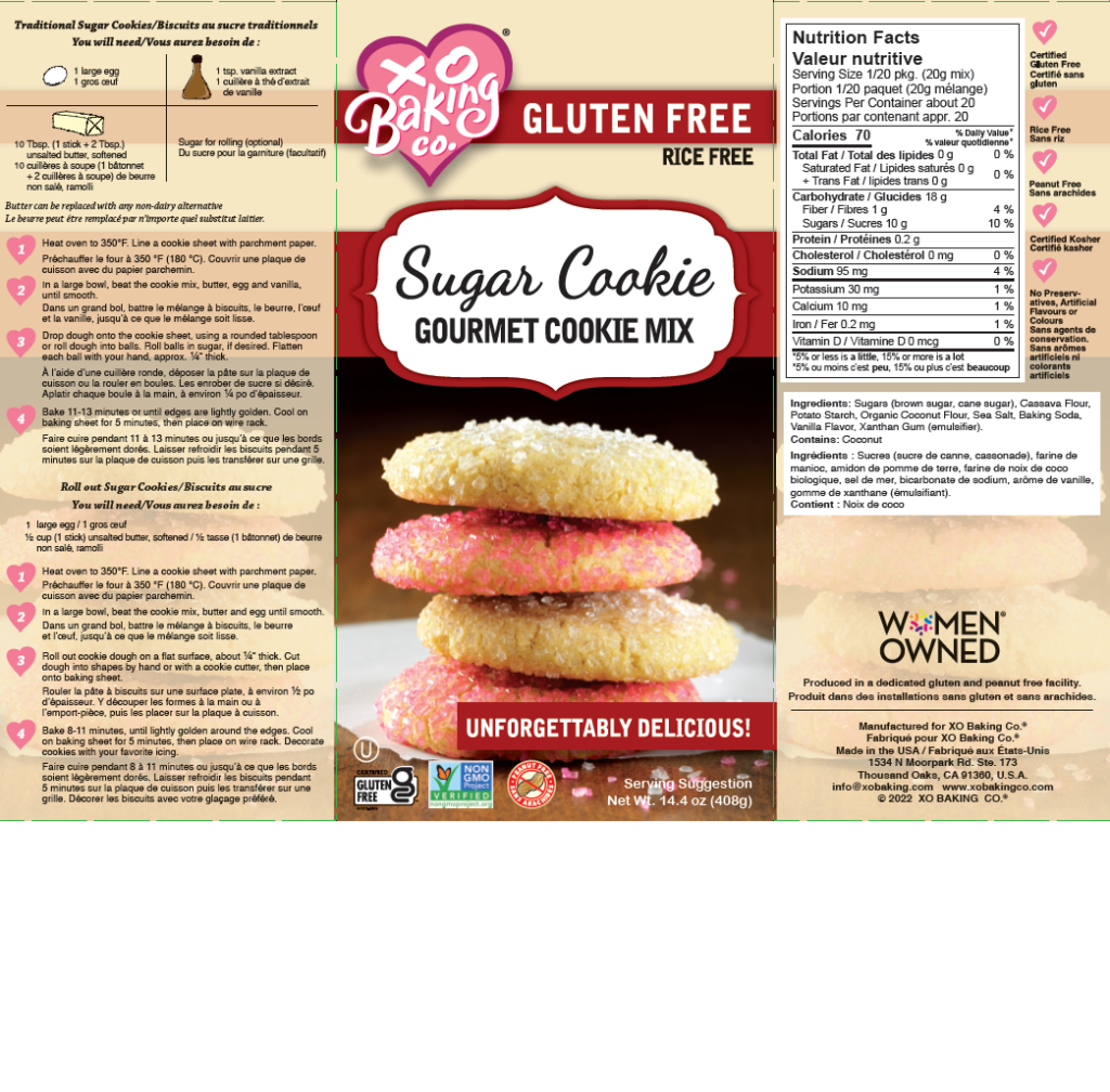 Sugar Cookie Mix - XO Baking Co