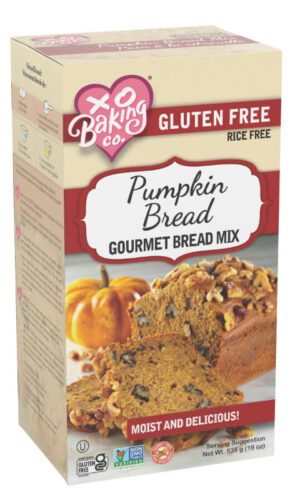 XO Baking Co Pumpkin Bread mix Box package