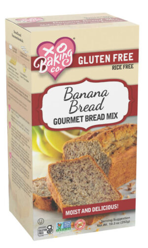 XO Baking Co Banana Bread Mix Gluten Free Box