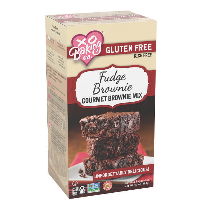 XO Baking Co Fudge Brownie Mix Gluten Free Box