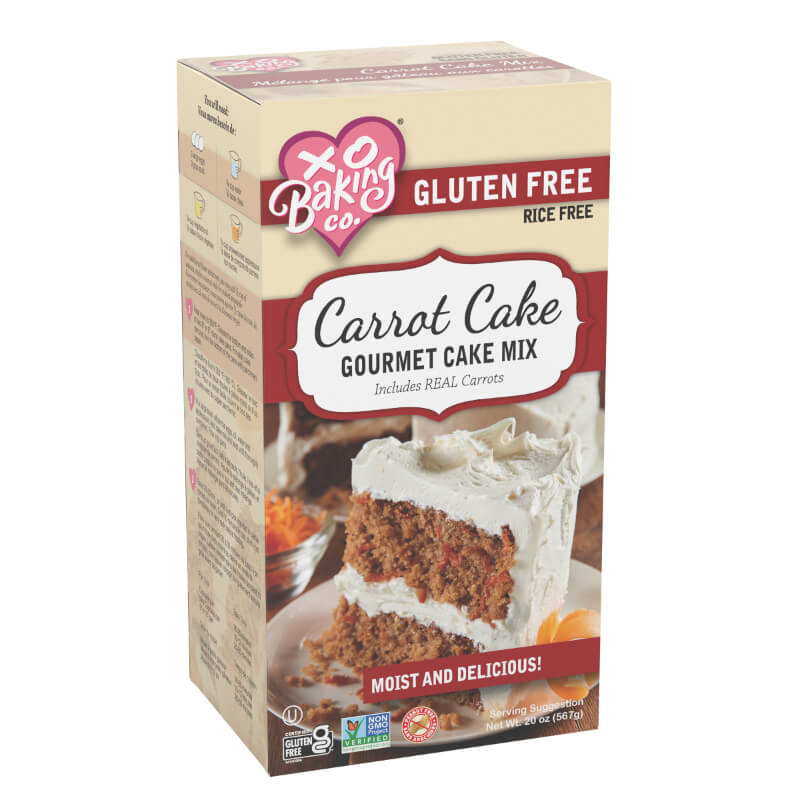 XO Baking Co Carrot Cake Mix Gluten Free Box