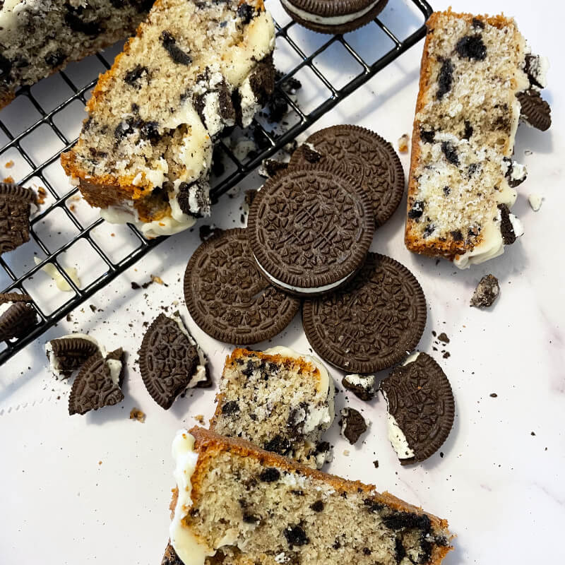 Cookies and Cream Pound Cake and Crumbles