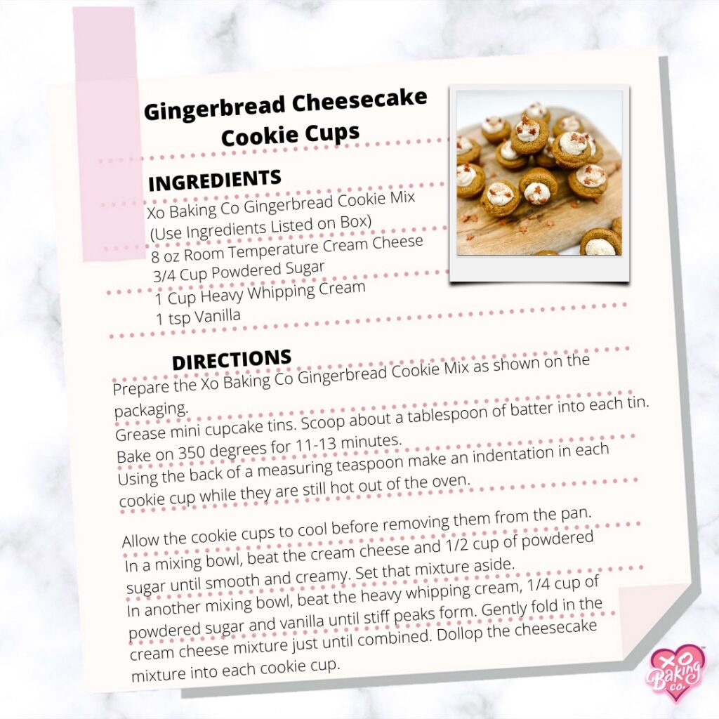 Recipe of the Gingerbread Cheesecake Cookie Cups